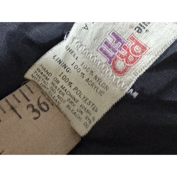 VTG King Louie Pro Fit Men M 40 - 42 Nylon Snap Up Black Gray Jacket USA Made - Picture 4 of 8